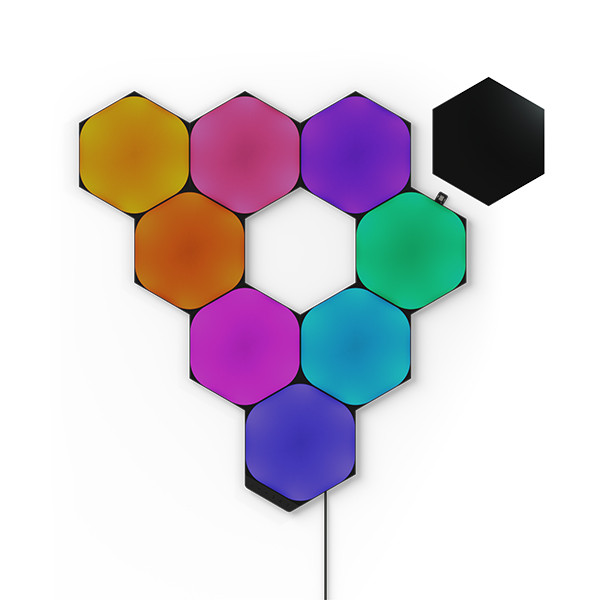 最終決算 Nanoleaf Shapes Nanoleaf Startset | stuks 9 | Hexagons Black シーリングライト・天井照明